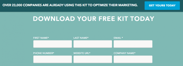 better converting landing page in signup forms
