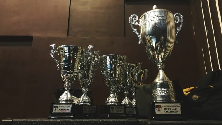 Photograph of trophies