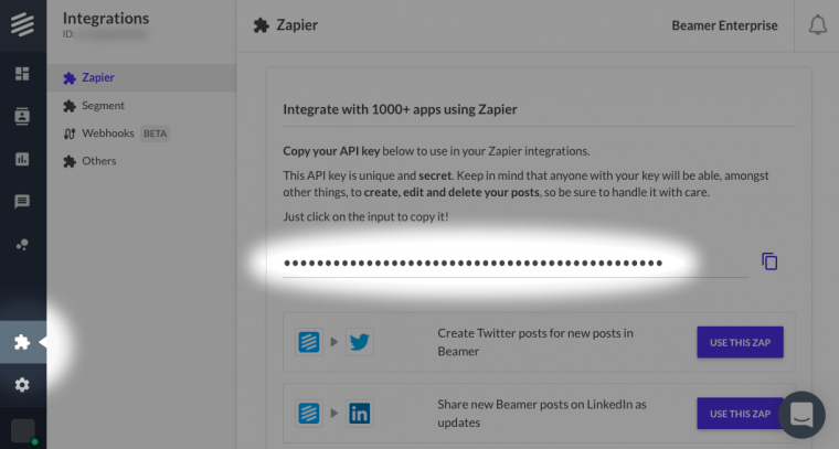 Zapier integration example
