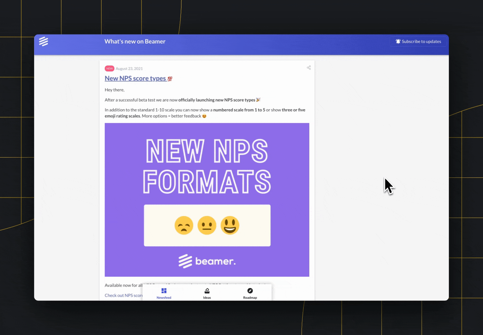 Release note format
